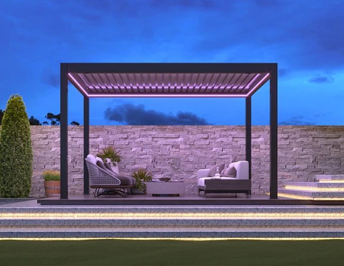 Cooper Free Electric/manual aluminum pergola